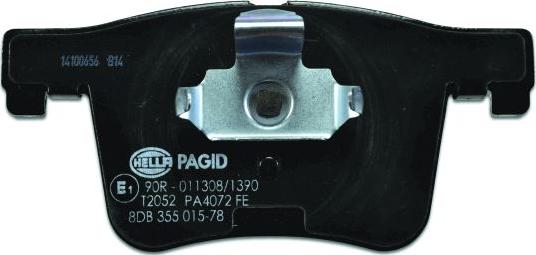 HELLA 8DB 355 015-781 - Brake Pad Set, disc brake autospares.lv