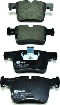 HELLA 8DB 355 015-781 - Brake Pad Set, disc brake autospares.lv