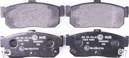 HELLA 8DB 355 016-561 - Brake Pad Set, disc brake autospares.lv