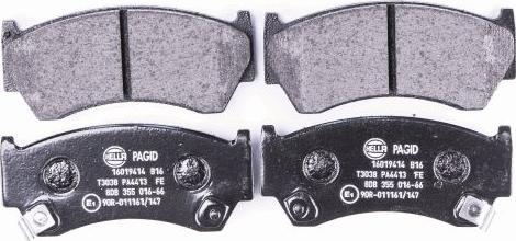 HELLA 8DB 355 016-661 - Brake Pad Set, disc brake autospares.lv