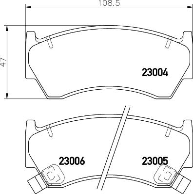 HELLA 8DB 355 016-661 - Brake Pad Set, disc brake autospares.lv