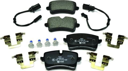 HELLA 8DB 355 016-011 - Brake Pad Set, disc brake autospares.lv