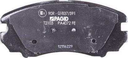 HELLA 8DB 355 016-101 - Brake Pad Set, disc brake autospares.lv