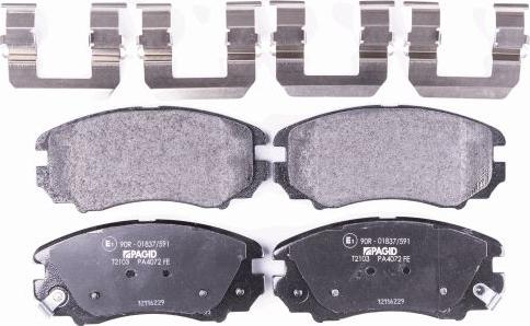 HELLA 8DB 355 016-101 - Brake Pad Set, disc brake autospares.lv