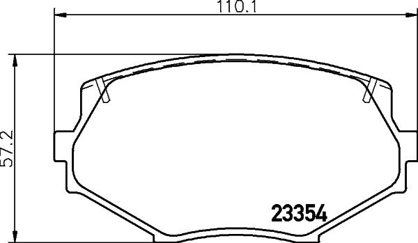 HELLA 8DB 355 016-861 - Brake Pad Set, disc brake autospares.lv