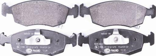 HELLA 8DB 355 016-231 - Brake Pad Set, disc brake autospares.lv