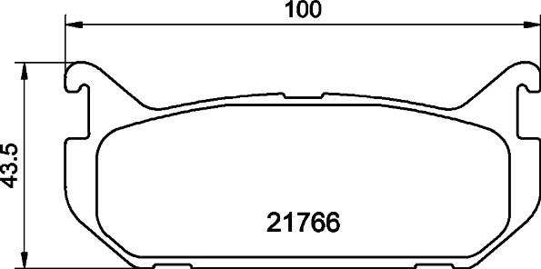 HELLA 8DB 355 016-711 - Brake Pad Set, disc brake autospares.lv