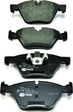 HELLA 8DB 355 011-941 - Brake Pad Set, disc brake autospares.lv