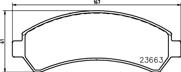 HELLA 8DB 355 011-911 - Brake Pad Set, disc brake autospares.lv