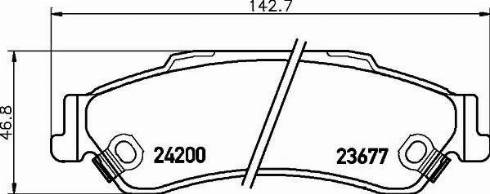 HELLA 8DB 355 011-921 - Brake Pad Set, disc brake autospares.lv