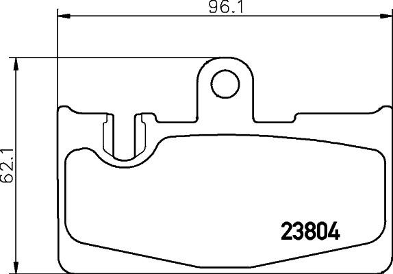 HELLA 8DB 355 011-661 - Brake Pad Set, disc brake autospares.lv