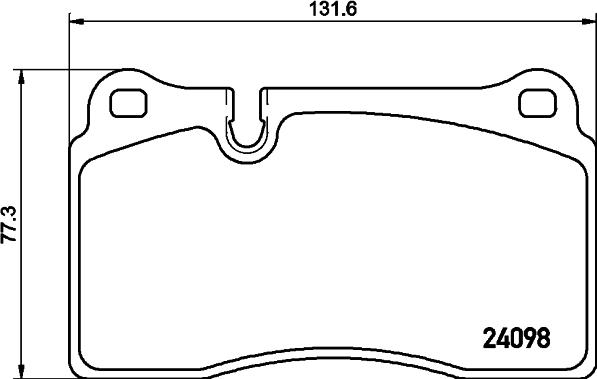 HELLA 8DB 355 011-851 - Brake Pad Set, disc brake autospares.lv