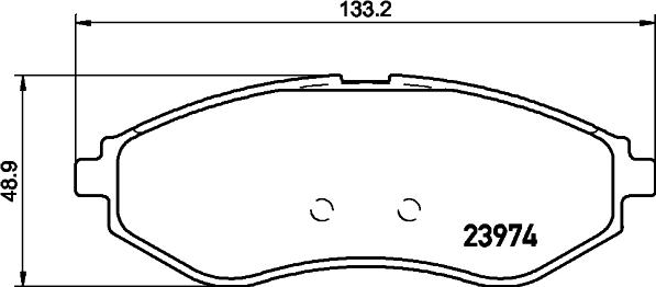 HELLA 8DB 355 011-251 - Brake Pad Set, disc brake autospares.lv