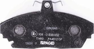 HELLA 8DB 355 011-781 - Brake Pad Set, disc brake autospares.lv