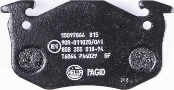 HELLA 8DB 355 018-941 - Brake Pad Set, disc brake autospares.lv