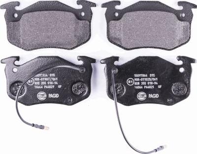 HELLA 8DB 355 018-941 - Brake Pad Set, disc brake autospares.lv