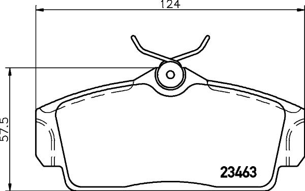 HELLA 8DB 355 018-441 - Brake Pad Set, disc brake autospares.lv