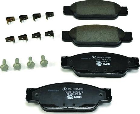 HELLA 8DB 355 018-551 - Brake Pad Set, disc brake autospares.lv