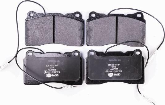 HELLA 8DB 355 018-671 - Brake Pad Set, disc brake autospares.lv