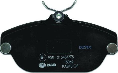 HELLA 8DB 355 018-001 - Brake Pad Set, disc brake autospares.lv