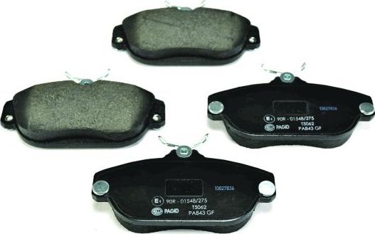 HELLA 8DB 355 018-001 - Brake Pad Set, disc brake autospares.lv