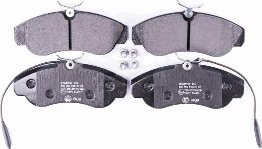 HELLA 8DB 355 018-151 - Brake Pad Set, disc brake autospares.lv