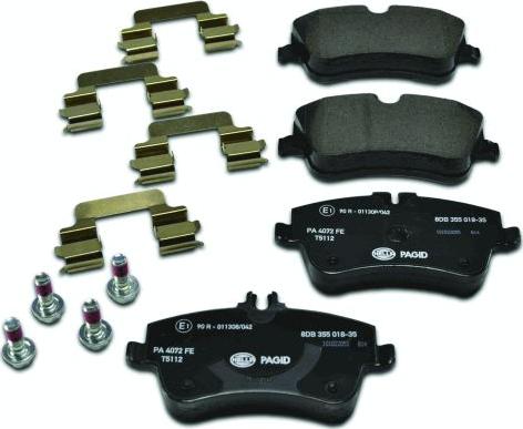 HELLA 8DB 355 018-351 - Brake Pad Set, disc brake autospares.lv