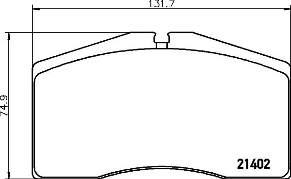 HELLA 8DB 355 018-301 - Brake Pad Set, disc brake autospares.lv