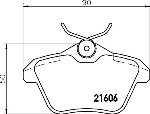 HELLA 8DB 355 018-291 - Brake Pad Set, disc brake autospares.lv