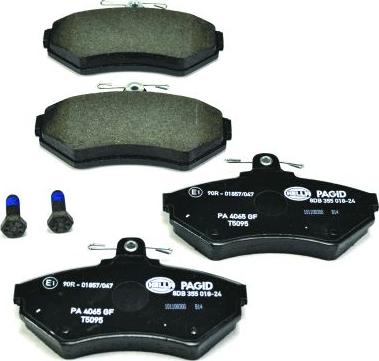 HELLA 8DB 355 018-241 - Brake Pad Set, disc brake autospares.lv