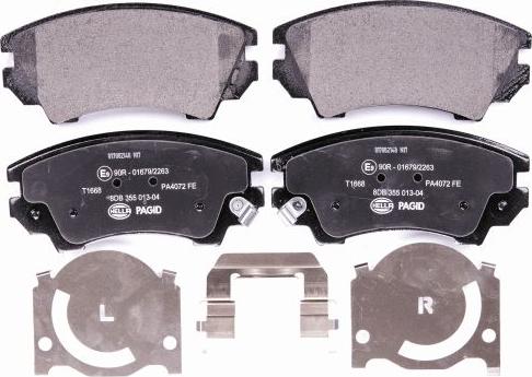 HELLA 8DB 355 013-041 - Brake Pad Set, disc brake autospares.lv