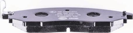 HELLA 8DB 355 013-141 - Brake Pad Set, disc brake autospares.lv