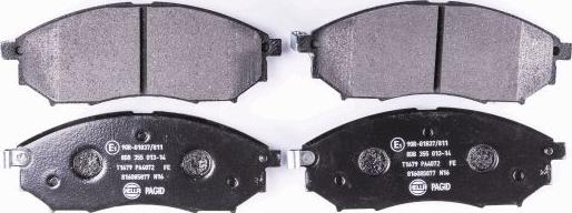 HELLA 8DB 355 013-141 - Brake Pad Set, disc brake autospares.lv