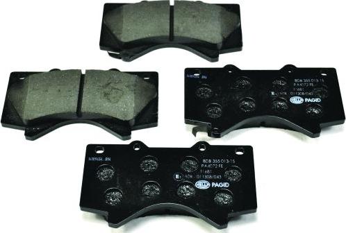 HELLA 8DB 355 013-151 - Brake Pad Set, disc brake autospares.lv