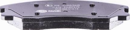 HELLA 8DB 355 013-121 - Brake Pad Set, disc brake autospares.lv