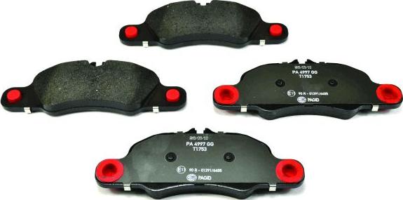 HELLA 8DB 355 013-801 - Brake Pad Set, disc brake autospares.lv