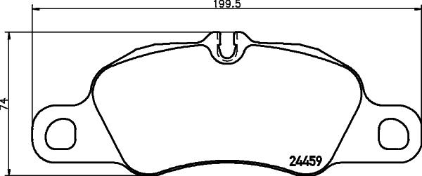 HELLA 8DB 355 013-801 - Brake Pad Set, disc brake autospares.lv