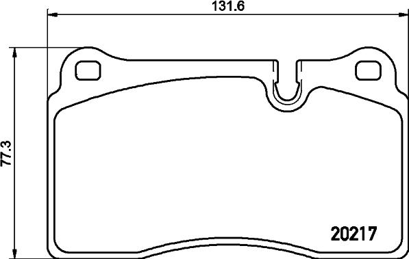 HELLA 8DB 355 013-201 - Brake Pad Set, disc brake autospares.lv