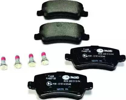 HELLA 8DB 355 012-941 - Brake Pad Set, disc brake autospares.lv