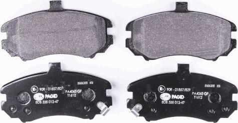 HELLA 8DB 355 012-471 - Brake Pad Set, disc brake autospares.lv