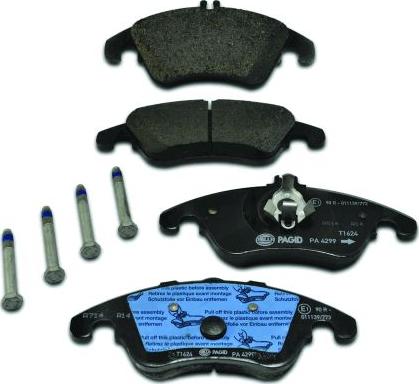 HELLA 8DB 355 012-621 - Brake Pad Set, disc brake autospares.lv