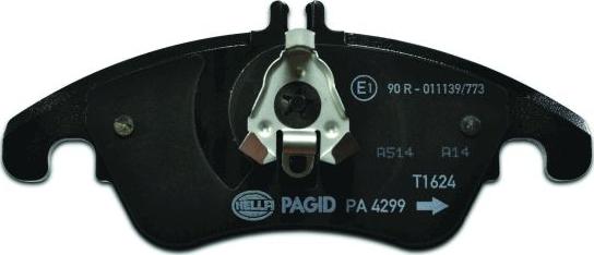 HELLA 8DB 355 012-621 - Brake Pad Set, disc brake autospares.lv