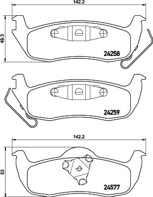 HELLA 8DB 355 012-181 - Brake Pad Set, disc brake autospares.lv