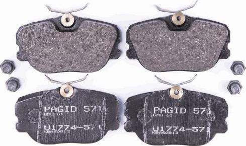 HELLA 8DB 355 017-941 - Brake Pad Set, disc brake autospares.lv