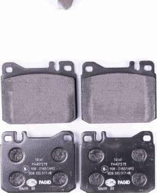 HELLA 8DB 355 017-481 - Brake Pad Set, disc brake autospares.lv