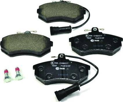 HELLA 8DB 355 017-651 - Brake Pad Set, disc brake autospares.lv