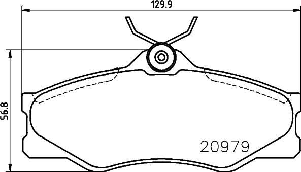 HELLA 8DB 355 017-661 - Brake Pad Set, disc brake autospares.lv