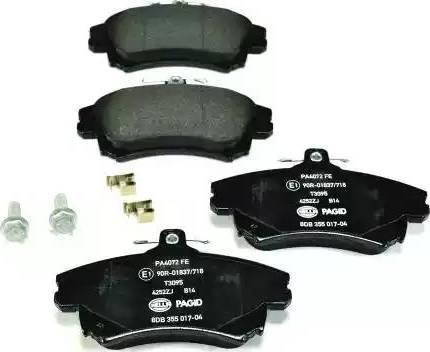 HELLA 8DB 355 017-041 - Brake Pad Set, disc brake autospares.lv