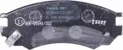 HELLA 8DB 355 017-061 - Brake Pad Set, disc brake autospares.lv