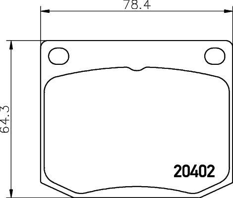 HELLA 8DB 355 017-381 - Brake Pad Set, disc brake autospares.lv